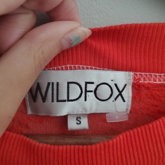 WILDFOX I Love You Sweatshirt Heart Dot Self Inspiration Comfy Lounge Top Kawaii - Picture 3 of 3